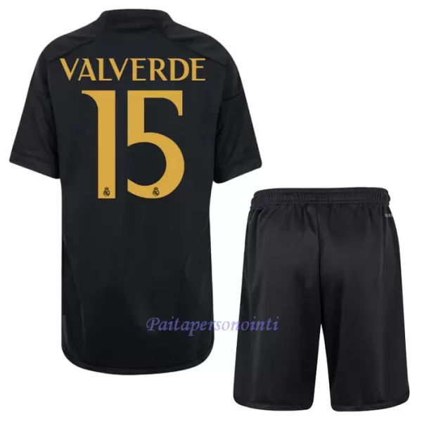 Real Madrid Federico Valverde 15 Virallinen Kolmas Pelipaita Lapset 2023/24