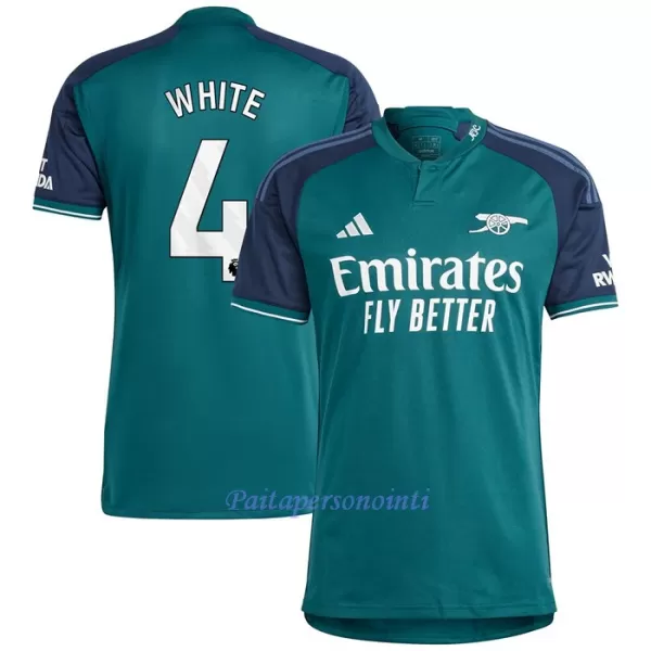 Arsenal White 4 Virallinen Kolmas Pelipaita Miehet 2023/24