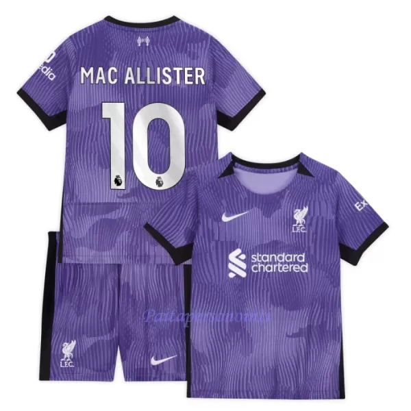 Liverpool Alexis Mac Allister 10 Virallinen Kolmas Pelipaita Lapset 2023/24