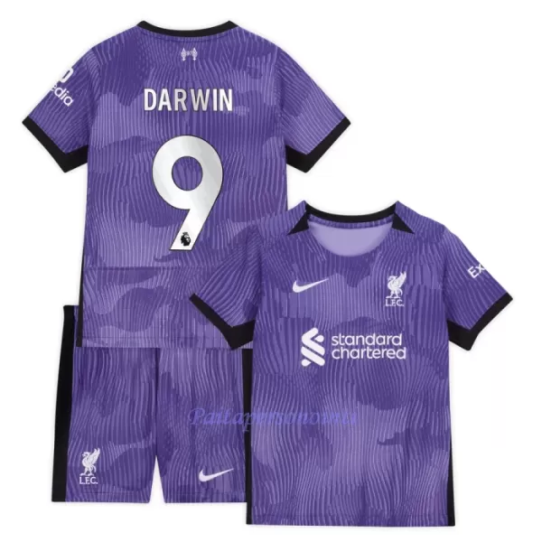 Liverpool Darwin Núñez 9 Virallinen Kolmas Pelipaita Lapset 2023/24