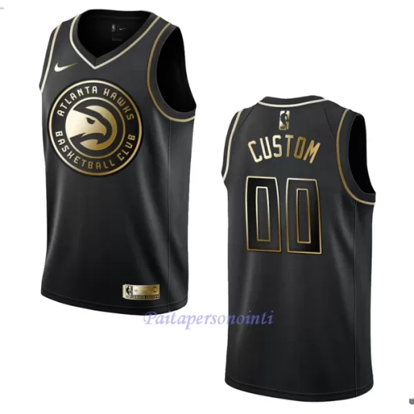 Atlanta Hawks Pelipaita Miehet Golden Edition Swingman Musta