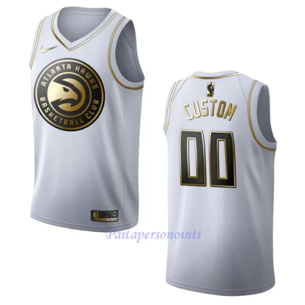 Atlanta Hawks Pelipaita Miehet Golden Edition Swingman Valkoinen