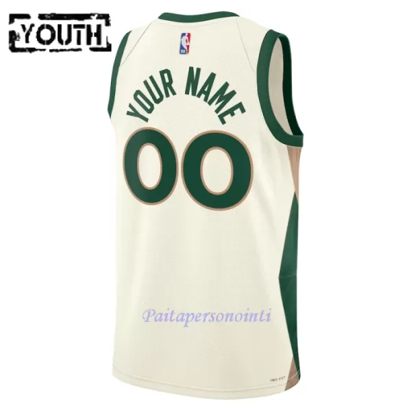 Boston Celtics Pelipaita Lapset City Edition 2023/24 Swingman Valkoinen