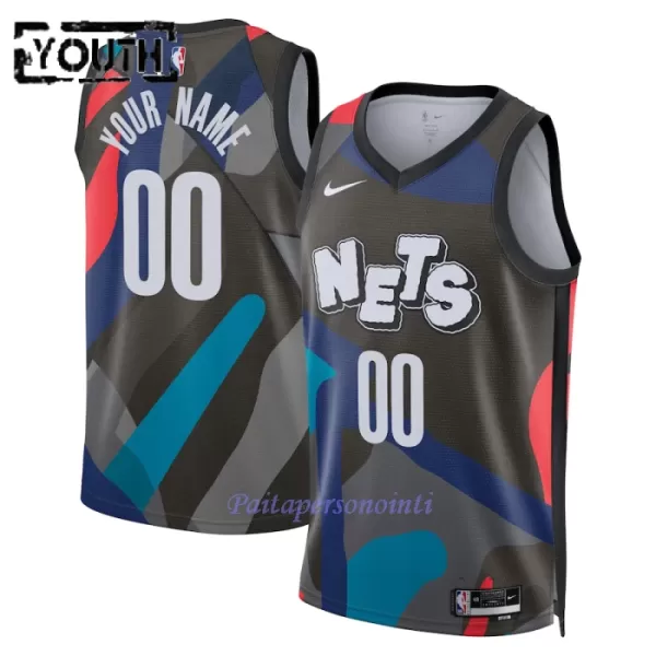 Brooklyn Nets Pelipaita Lapset City Edition 2023/24 Swingman Musta