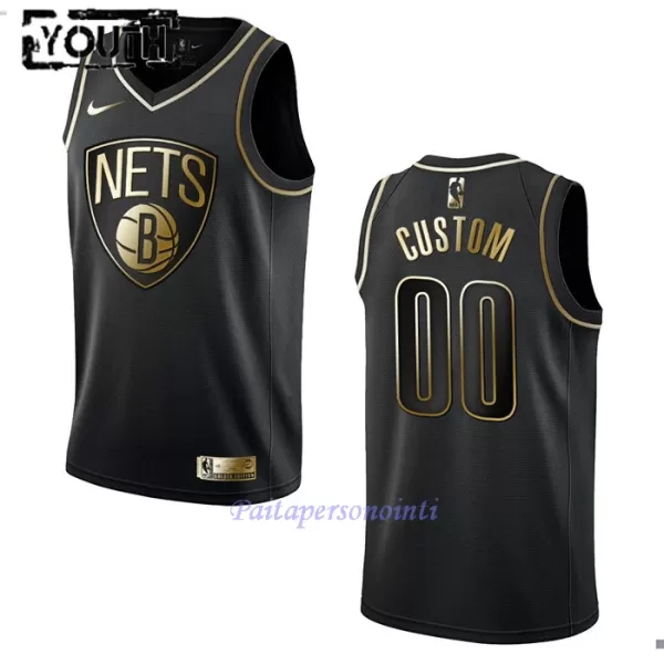 Brooklyn Nets Pelipaita Lapset Golden Edition Swingman Musta