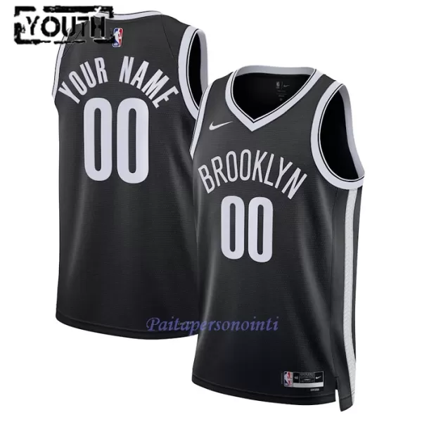 Brooklyn Nets Pelipaita Lapset Icon Edition 2023/24 Swingman Musta