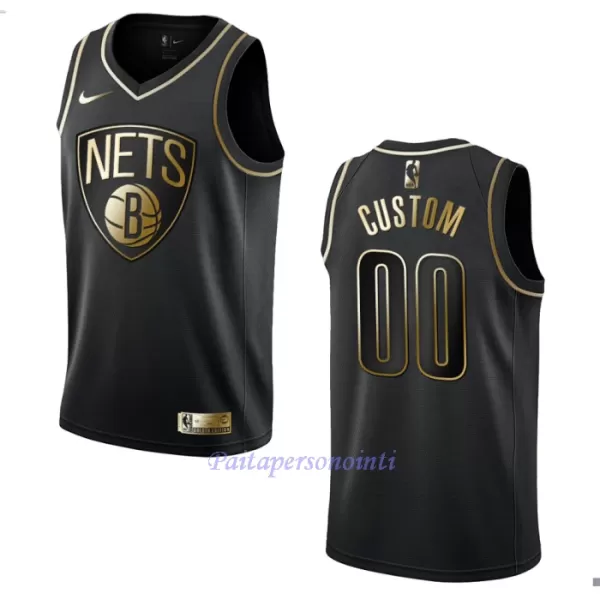 Brooklyn Nets Pelipaita Miehet Golden Edition Swingman Musta