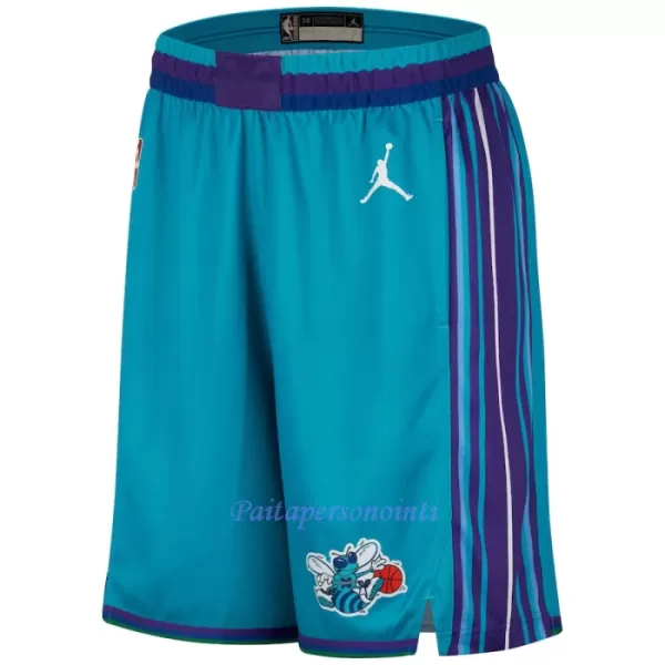 Charlotte Hornets NBA Shortsit Miehet Classic Edition Swingman Sinivihreä