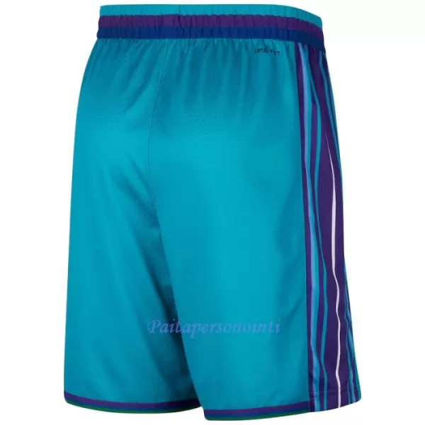 Charlotte Hornets NBA Shortsit Miehet Classic Edition Swingman Sinivihreä