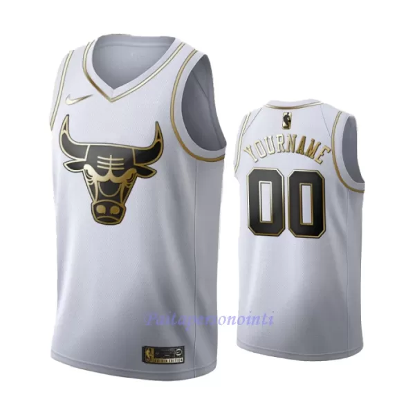 Chicago Bulls Pelipaita Miehet Golden Edition Swingman Valkoinen