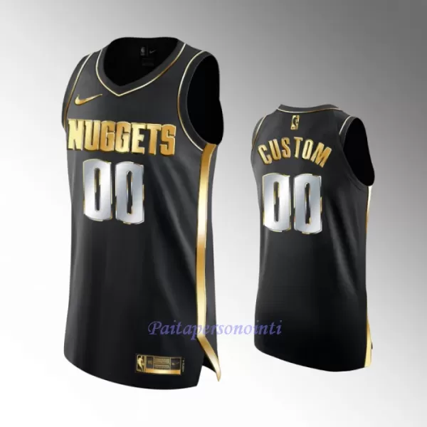 Limited Denver Nuggets Pelipaita Miehet Golden Edition Swingman Musta