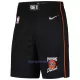 Detroit Pistons NBA Shortsit Miehet City Edition Swingman Musta