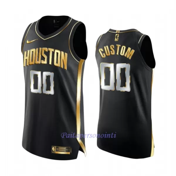 Limited Houston Rockets Pelipaita Miehet Golden Edition Swingman Musta