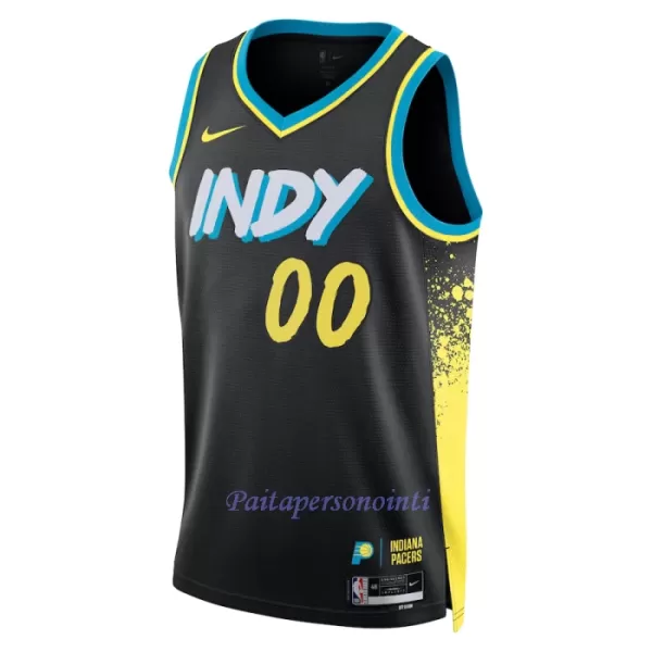 Indiana Pacers Pelipaita Miehet City Edition 2023/24 Swingman Musta