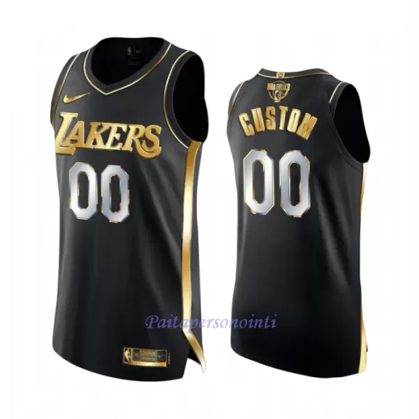 Limited Los Angeles Lakers Pelipaita Miehet Golden Edition Swingman Musta