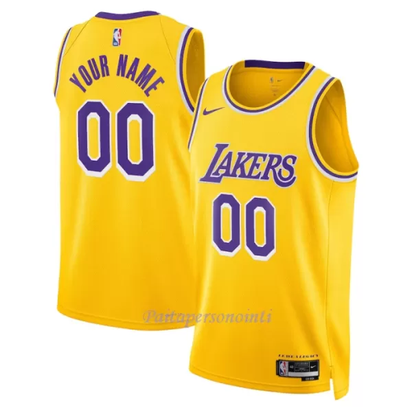 Los Angeles Lakers Pelipaita Miehet Icon Edition 2023/24 Swingman Keltainen