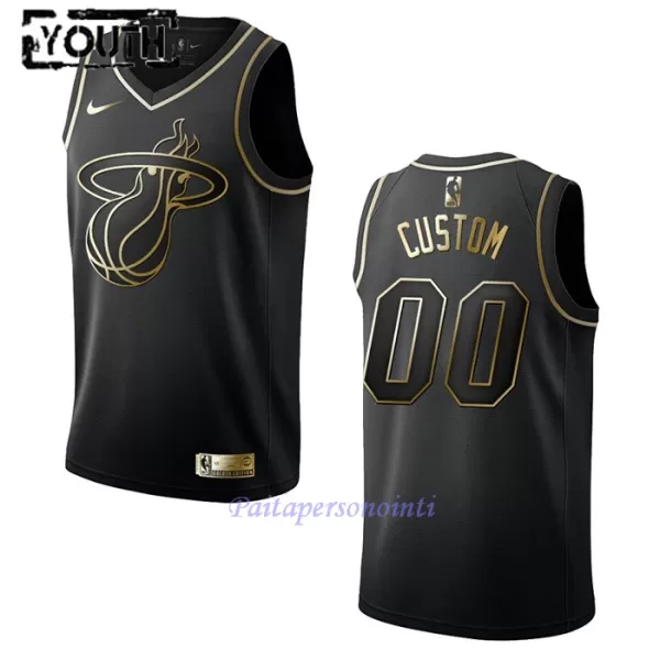 Miami Heat Pelipaita Lapset Golden Edition Swingman Musta