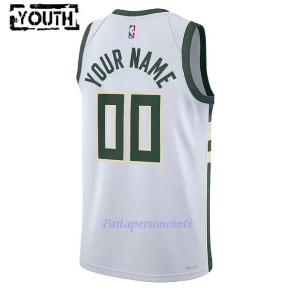 Milwaukee Bucks Pelipaita Lapset Association Edition 2023/24 Swingman Valkoinen