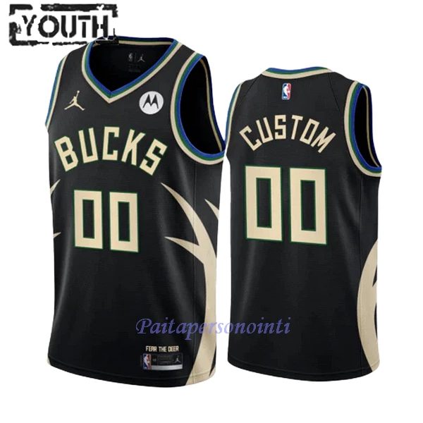 Milwaukee Bucks Pelipaita Lapset Statement Edition 2023/24 Swingman Musta