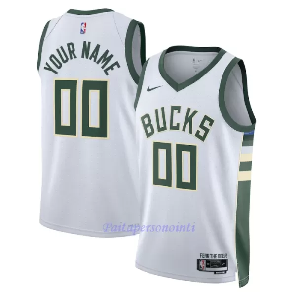 Milwaukee Bucks Pelipaita Miehet Association Edition 2023/24 Swingman Valkoinen