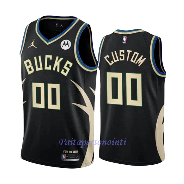 Milwaukee Bucks Pelipaita Miehet Statement Edition 2023/24 Swingman Musta