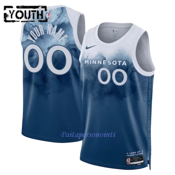 Minnesota Timberwolves Pelipaita Lapset City Edition 2023/24 Swingman Sininen