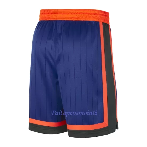 New York Knicks NBA Shortsit Miehet City Edition Swingman Sininen