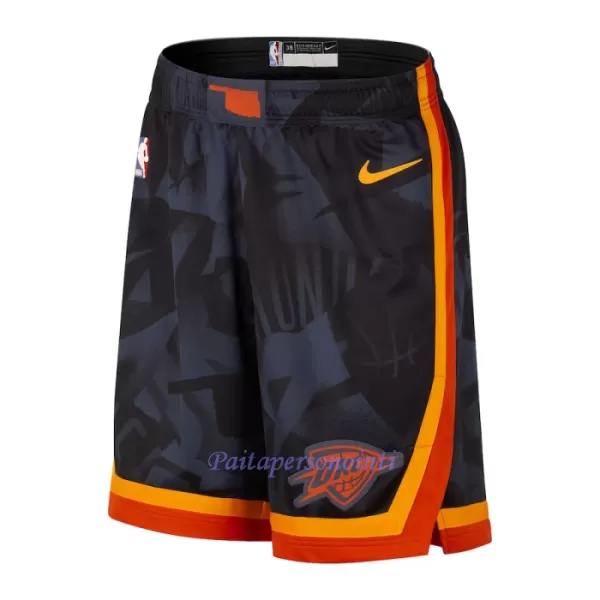 Oklahoma City Thunder NBA Shortsit Miehet City Edition Swingman Laivasto