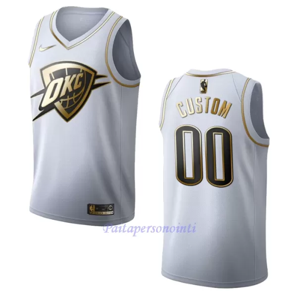 Oklahoma City Thunder Pelipaita Miehet Golden Edition Swingman Valkoinen