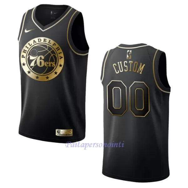 Philadelphia 76ers Pelipaita Miehet Golden Edition Swingman Musta