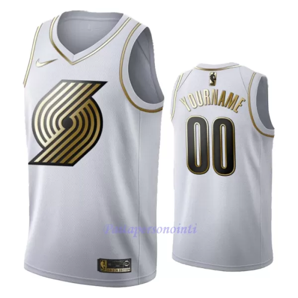 Portland Trail Blazers Pelipaita Miehet Golden Edition Swingman Valkoinen