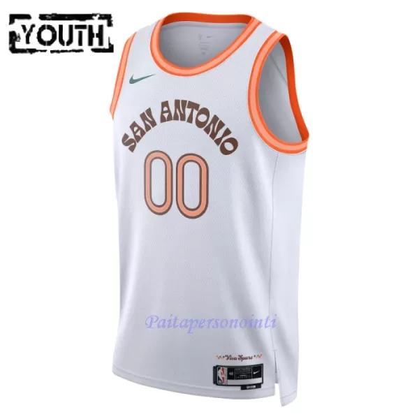 San Antonio Spurs Pelipaita Lapset City Edition 2023/24 Swingman Valkoinen