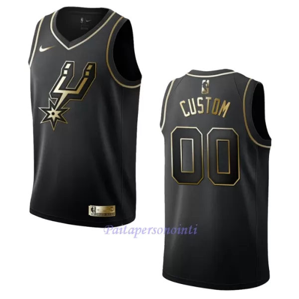 San Antonio Spurs Pelipaita Miehet Golden Edition Swingman Musta