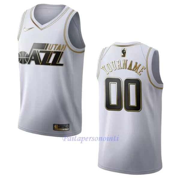 Utah Jazz Pelipaita Miehet Golden Edition Swingman Valkoinen