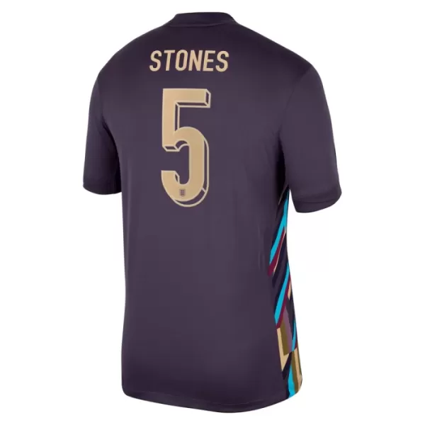 Englanti John Stones 5 Virallinen Vieraspelipaita Miehet Euro 2024