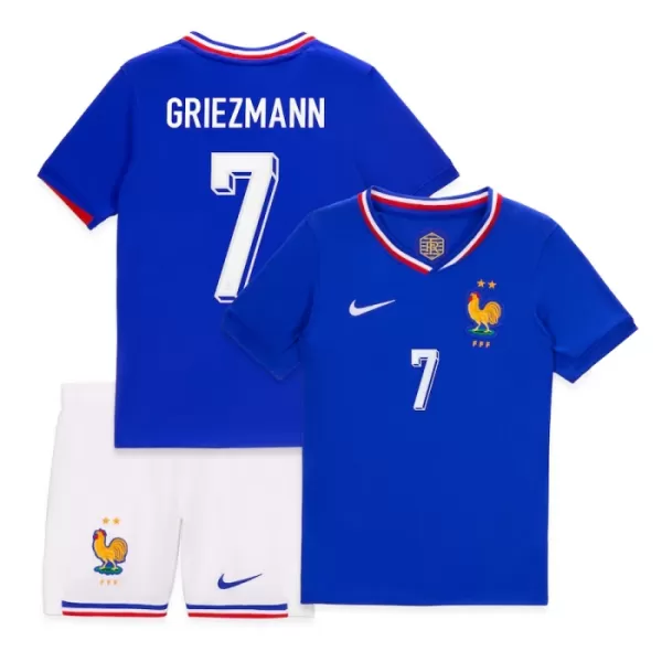 Ranska Antoine Griezmann 7 Virallinen Kotipelipaita Lapset Euro 2024