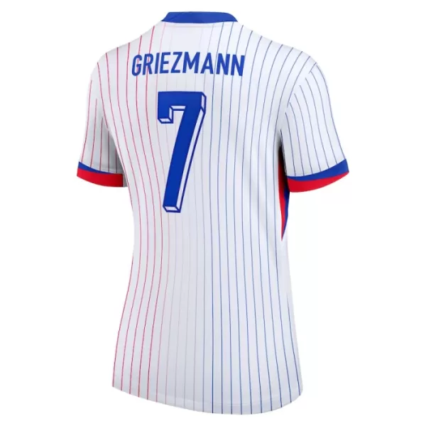 Ranska Antoine Griezmann 7 Virallinen Vieraspelipaita Naiset Euro 2024