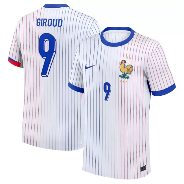 Ranska Olivier Giroud 9 Virallinen Vieraspelipaita Miehet Euro 2024