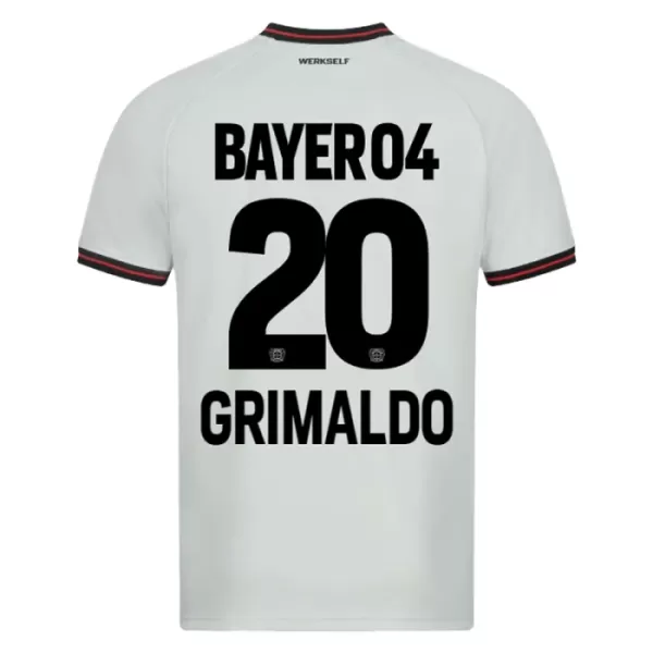 Bayer 04 Leverkusen Alejandro Grimaldo 20 Virallinen Vieraspelipaita Miehet 2023/24