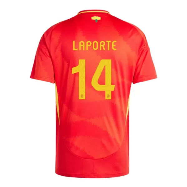 Espanja Aymeric Laporte 14 Virallinen Kotipelipaita Miehet Euro 2024