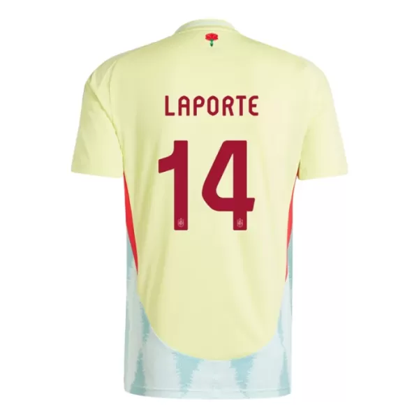 Espanja Aymeric Laporte 14 Virallinen Vieraspelipaita Miehet Euro 2024