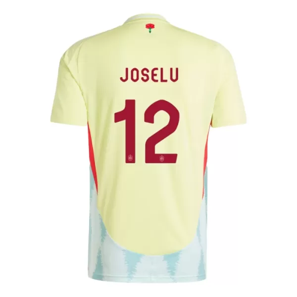 Espanja Joselu 12 Virallinen Vieraspelipaita Miehet Euro 2024