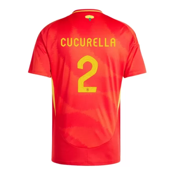 Espanja Marc Cucurella 2 Virallinen Kotipelipaita Miehet Euro 2024