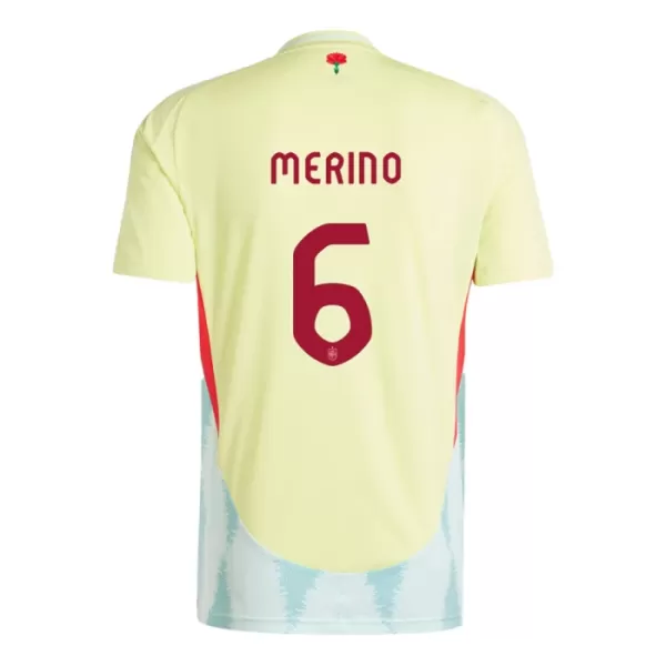 Espanja Mikel Merino 6 Virallinen Vieraspelipaita Miehet Euro 2024