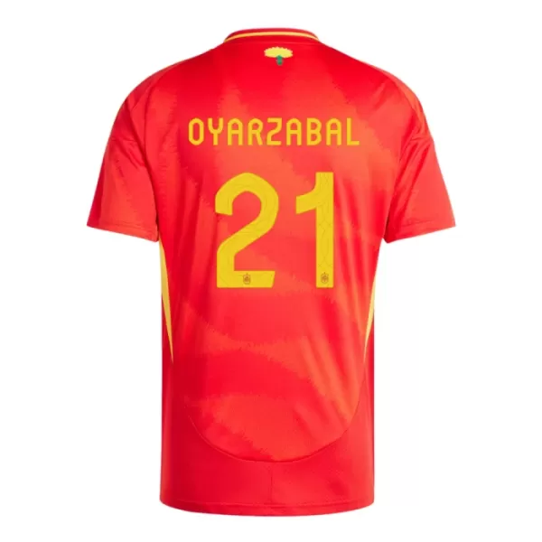 Espanja Mikel Oyarzabal 21 Virallinen Kotipelipaita Miehet Euro 2024