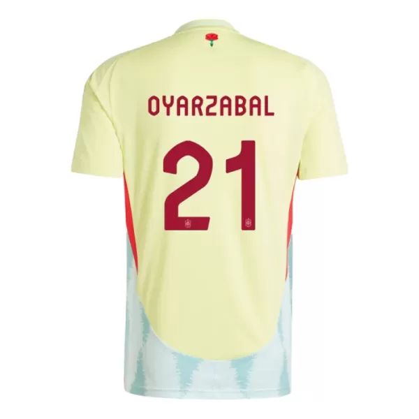 Espanja Mikel Oyarzabal 21 Virallinen Vieraspelipaita Miehet Euro 2024