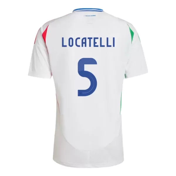 Italia Manuel Locatelli 5 Virallinen Vieraspelipaita Miehet Euro 2024