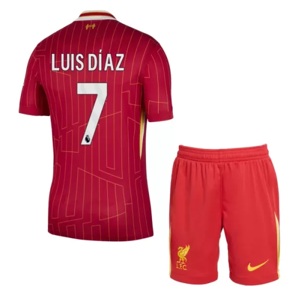 Liverpool Luis Díaz 7 Virallinen Kotipelipaita Lapset 2024/25