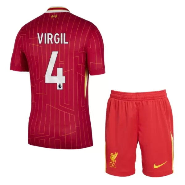 Liverpool Virgil van Dijk 4 Virallinen Kotipelipaita Lapset 2024/25