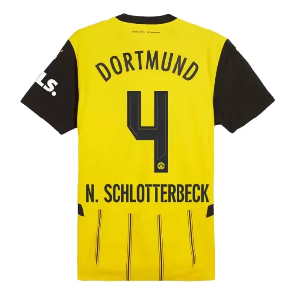 Borussia Dortmund N. Schlotterbeck 4 Virallinen Kotipelipaita Miehet 2024/25